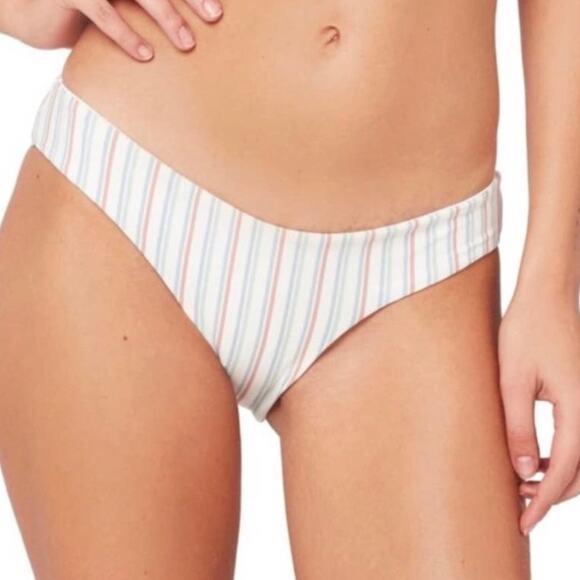 L*SPACE x Becca Tilley Pastel Striped Bikini Bottoms - Picture 1 of 6